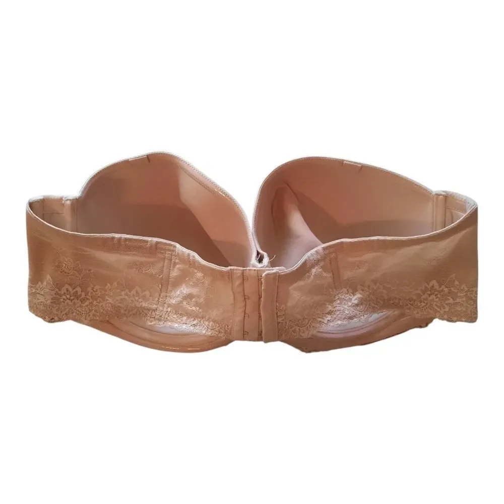 Torrid Cream Lace Strapless Bra